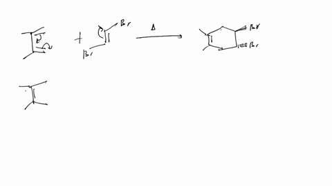 what-diene-and-dienophile-would-react-to-give-the-product-below-cho-cho-b-determine-the-product-for-the-following-reactions-show-the-mechanism-for-each-cooh-cooh-br-68531