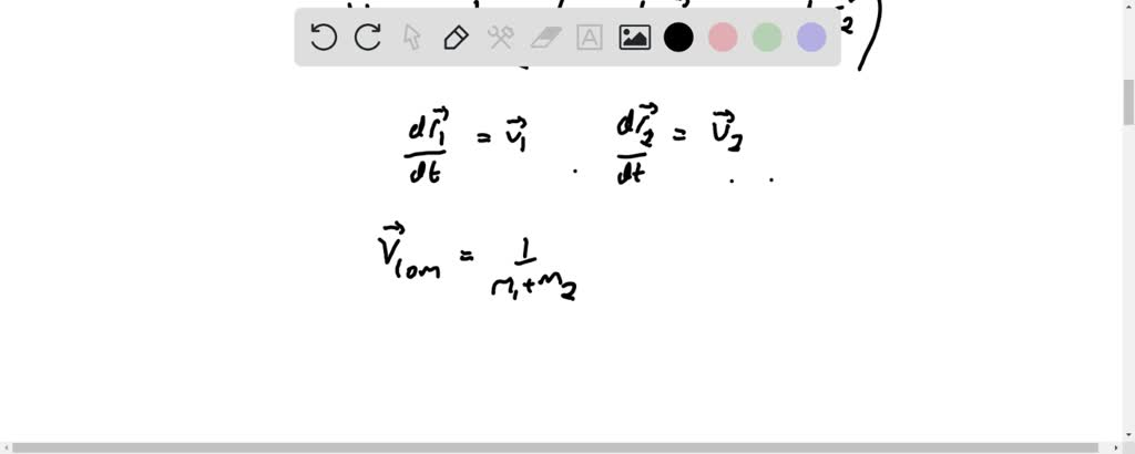 SOLVED: Two particles are moving along the x axis. Particle 1 has a ...