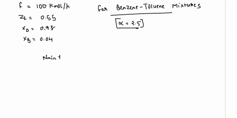 116-4-distillation-of-benzene-toluene-feed-using-enthalpy-concentration-method-a-liquid-feed-of-100-kg-molh-of-benzene-toluene-at-the-boiling-point-contains-ss-mol-benzene-and-45-mol-toluene-87145