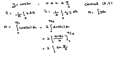 consider-the-cegion-6nclosed-by-ycosbx-and-tho-x-cxic-whece-oxe-1-find-centroid-of-egion-_-16788