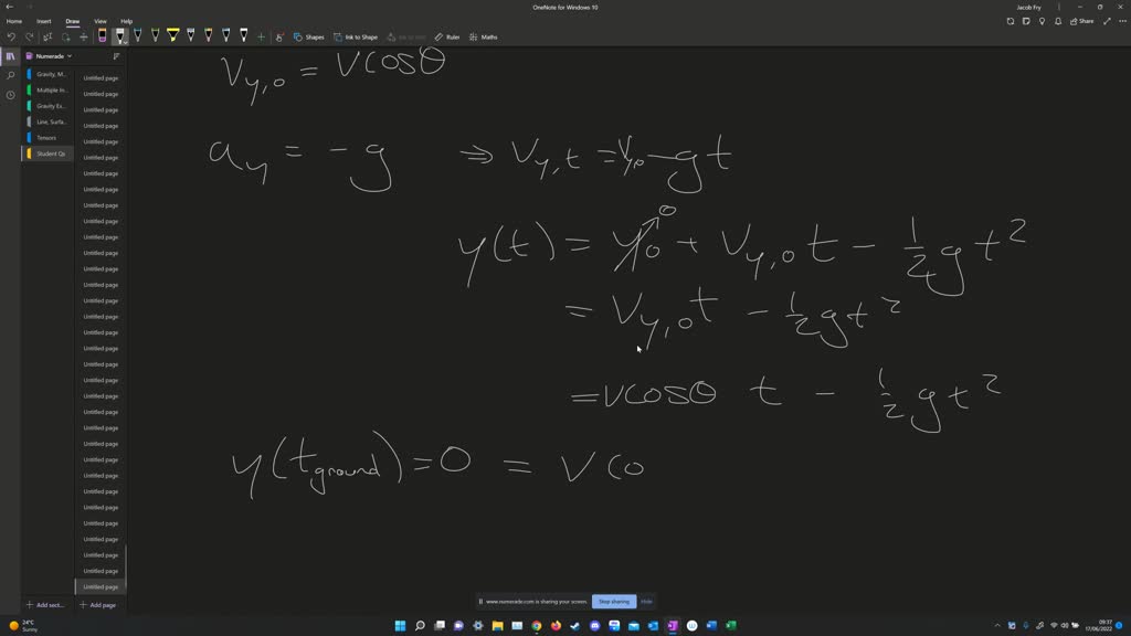SOLVED A discus thrower achieves a high throw of 100m with the discus released at an angle of