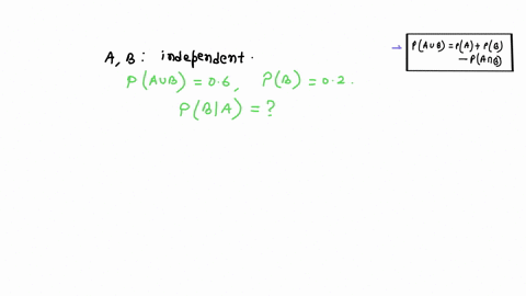 let-a-and-b-be-independent-events-defined-on-the-same-sample-space-such-that-paub-06-and-pb-02find-the-pb-a-02-065-1012-j0-8-poine-97705