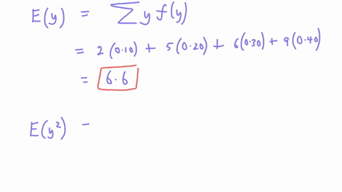 the-following-table-provides-a-probability-distribution-for-the-random-variable-y-fy-a-compute-ey-to-1-decimal-2-010-5-020-6-030-9-040-hints-che-hints-the-following-table-provides-a-probabil-31931