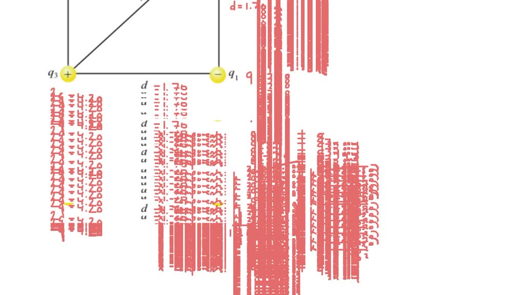 Solved The Diagram Below Shows Four Charges At The Corners Of A Square With Sides D 140 M 5430