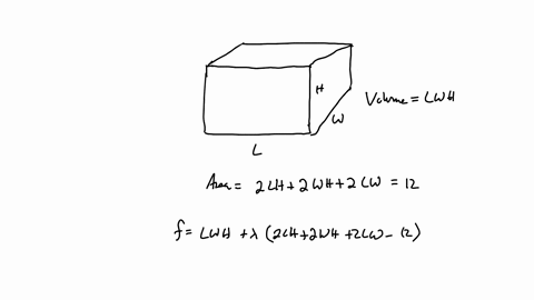 you-have-12-square-meters-of-material-to-build-a-rectangular-box-to-calculate-the-dimensions-that-maximize-the-volume-of-the-box-what-is-the-correct-approach-if-you-want-to-use-lagrange-mult-22986