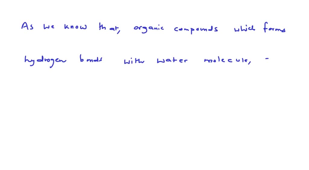 SOLVED: 3) Which of the following compounds is expected to be H2O ...