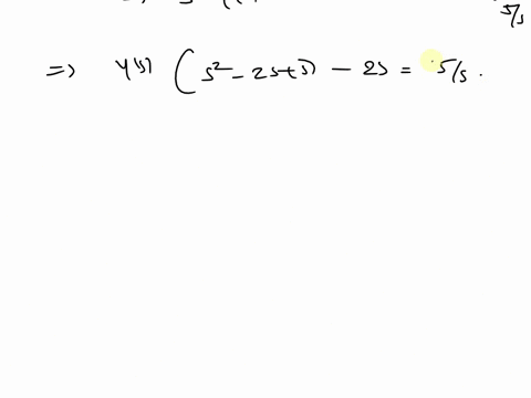 point-in-this-exercise-we-will-use-the-laplace-transform-solve-the-following-initial-value-problem-y-_-2y-sy-5-yo-0y-0-2-1-first-using-y-for-the-laplace-transfomm-of-yt-ie-y-cyt-find-the-equ-71608