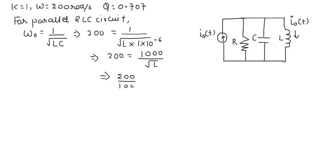 SOLVED: 6 For the filter circuit shown in Figure Q9 below (i) identify ...