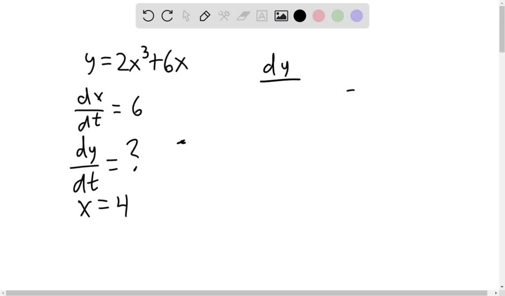 solved-if-y-2x-3-6x-and-dx-dt-6-find-dy-dt-when-x-4