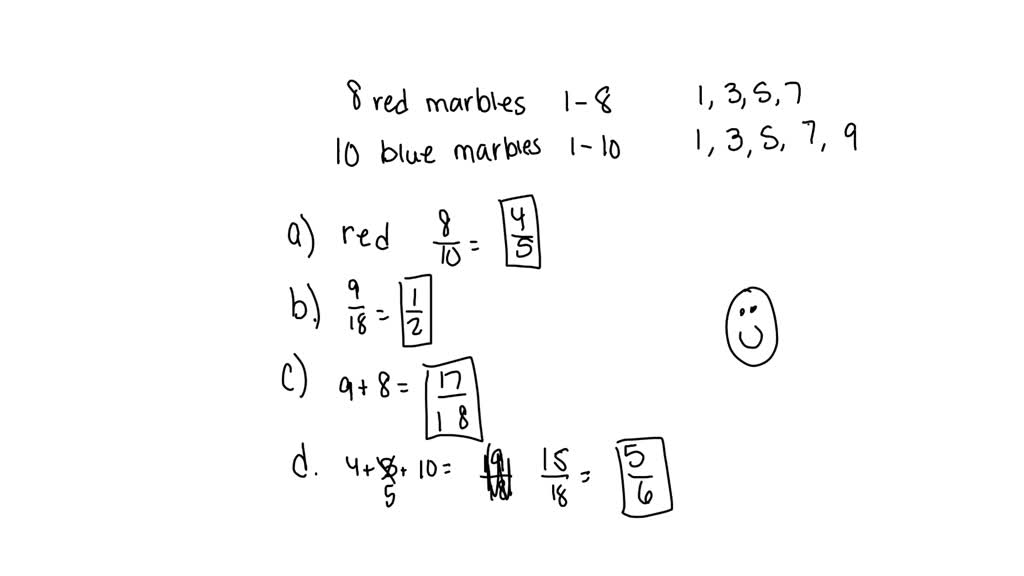 VIDEO solution A jar contains 8 red marbles numbered 1 to 8 and 10