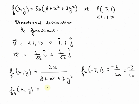 compute-the-directional-derivative-of-the-following-function-at-the-given-point-p-in-the-direction-of-the-given-vector-be-sure-to-use-a-unit-vector-for-the-direction-vector-fxy-in-8-x2-3y2-p-53763
