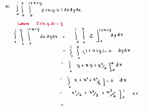 a10-pointsevaluate-the-integral-fxyzdzdydx-wherefxyz1-b20pointsfind-the-volume-of-the-solid-bounded-byxz-50z1-andxy29-in-r3-42641