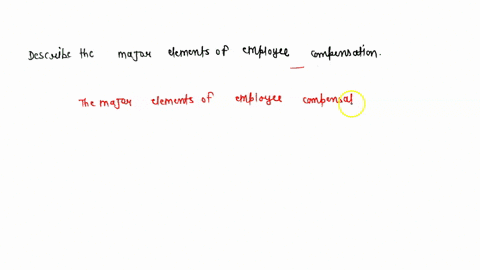 describe-the-major-elements-of-employee-compensation-70295