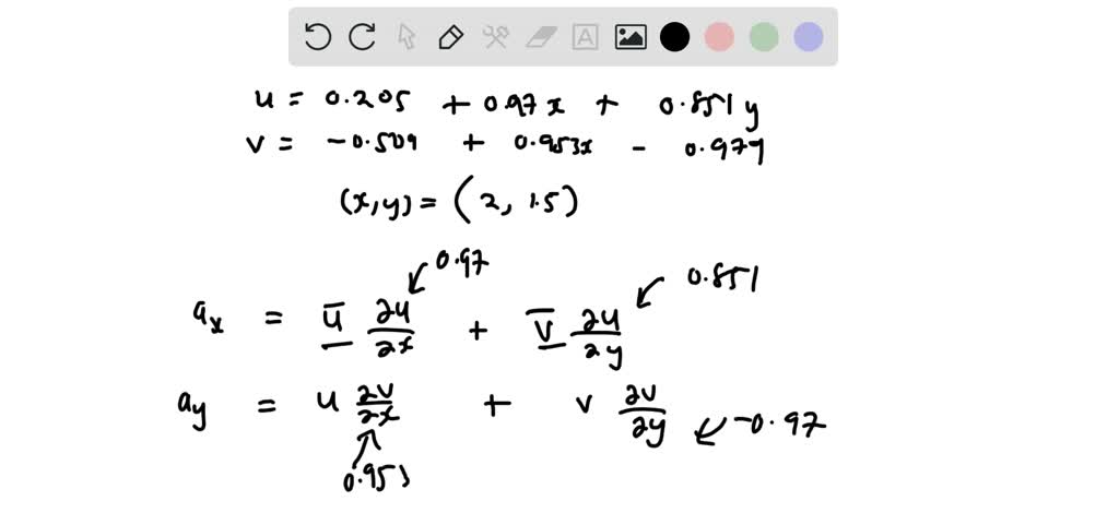 SOLVED: A steady, incompressible, two-dimensional velocity field is ...
