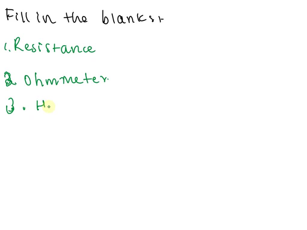 SOLVED Place the missing words to complete the following testing