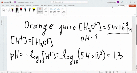 what-is-the-ph-of-orange-juice-if-the-h3o-is-54-x-102-m-85178
