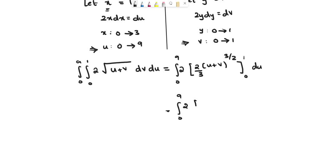 SOLVED: Calculate the iterated integral: 8xy V x2 + y2 dy dx