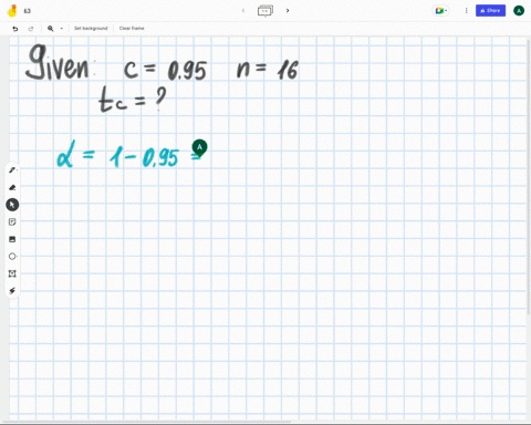 use-the-students-t-distribution-to-find-t-for-a-095-confidence-level-when-the-sample-is-16-round-your-answer-to-three-decimal-places-usesalt-2120-recall-that-the-degrees-of-freedom-for-stude-22972