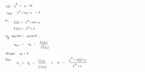 use-newtons-method-to-find-all-roots-of-the-equation-correct-to-six-decimal-places-enter-your-answers-as-a-comma-separated-list-ex-6-4x-91627
