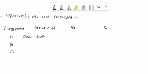 question-3-refer-to-the-pay-off-matrix-consisting-of-profit-information-below-calculate-the-opportunity-loss-ifyou-choose-investment-and-scenario-occuts_-scenario-a-scenario-b-iscenario-nves-38492