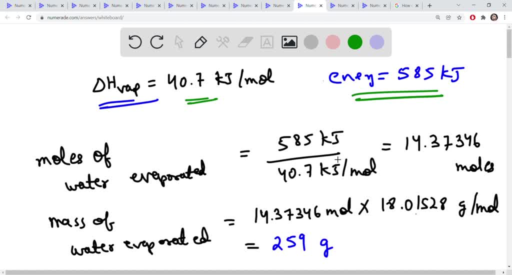 SOLVED: A mass of 100 g of saturated liquid water is completely ...