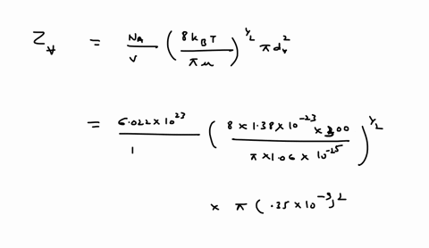 Collision Number 3 Using collision theory, estimate the eollision number for 1...