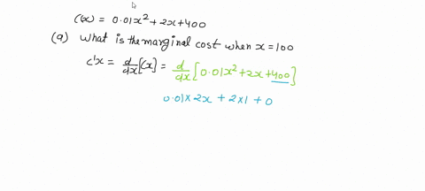 assume-the-total-cost-for-a-company-to-produce-x-units-of-a-certain-product-is-c-x-001x22x400-a-what-is-the-marginal-cost-when-x-100-b-use-differential-to-approximate-the-change-in-total-cos-44332