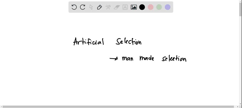 SOLVED: What situation is an example of artificial selection? A) Female