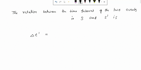 two-events-are-observed-in-a-frame-of-reference-s-to-occur-at-the-same-space-point-the-second-occurring-180-s-after-the-first-in-a-frame-s-moving-relative-to-s-the-second-event-is-observed-t-21784