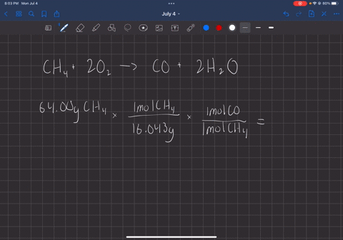 ch42o2-co22h2o-a-what-is-the-theoretical-yield-of-carbon-monoxide-for-reaction-of-6400-g-of-methane-gas-reacting-with-the-reaction-of-640-grams-of-oxygen-b-how-many-grams-of-the-excess-reage-91557