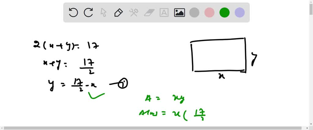 SOLVED: Correct Among all rectangles that have a perimeter of 170 ...