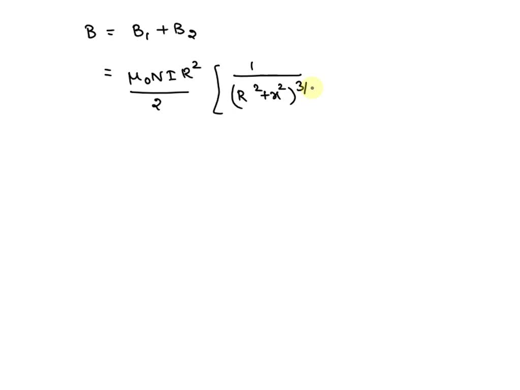 SOLVED: Two Circular Coils Of Radius R, Each With N Turns, Are ...