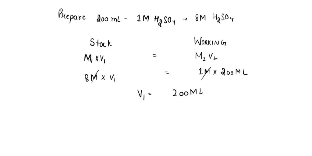 SOLVED Prepare 200mL Of A 1M H2SO4 Solution From 8M H2SO4 How Much how-many-tablespoons-in-a-cup-spatula-desserts