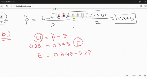 an-80-confidence-intervals-for-the-proportion-of-first-year-statistics-students-with-brown-hair-is-given-to-be-028-041-a-what-is-the-sample-proportion-of-students-with-brown-hair-round-to-3-68661