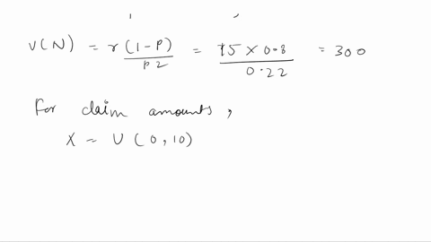 97-aggregate-claims-have-been-modeled-by-compound-negative-binomial-distribution-with-parameters-r-15-and-8-the-claim-amounts-are-uniformly-distributed-on-the-interval-010-using-the-normal-a-20514