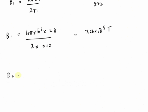 two-coplanar-and-concentric-circular-loops-of-wire-carry-currents-of-580-and-iz-290-in-opposite-directions-as-in-the-figure-below-a-if-r1-120-cm-and-r2-850-cm-what-is-the-magnitude-of-the-ne-13878