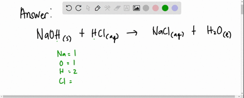 write-the-balanced-chemical-equation-representing-the-reaction-of-hcl-and-naoh-solutions-naohs-hclaq-naclaq-h2ol-the-neutralization-reaction-is-h3oaq-oh-aq-2h2ol-calculate-the-number-of-mole-30977