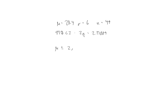 the-gas-mileage-for-a-certain-model-of-car-is-known-to-have-a-standard-deviation-of-6mi-gal-a-simple-random-sample-of-49-cars-of-this-model-is-chosen-and-found-to-have-a-mean-gas-mileage-of-69267