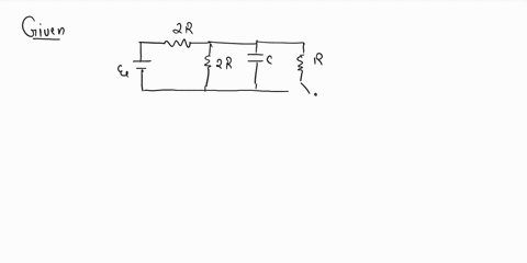 consider-the-rc-circuit-in-the-diagram-below-2r-2r-assume-that-the-switch-is-open-for-a-long-time-before-it-is-closed-at-time-t-0-a-find-an-expression-for-the-time-constant-after-the-switch-87854