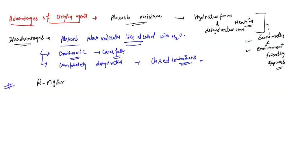 SOLVED: Cite advantages and disadvantages of using the following drying ...