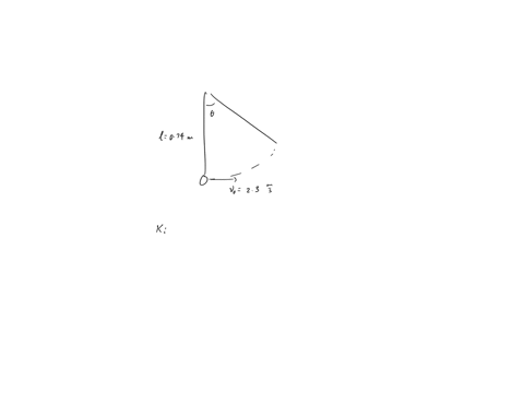 a-pendulum-consists-of-a-small-object-hanging-from-the-ceiling-at-the-end-of-a-string-of-negligible-mass-the-string-has-a-length-of-074-m-with-the-string-hanging-vertically-the-object-is-giv-01743