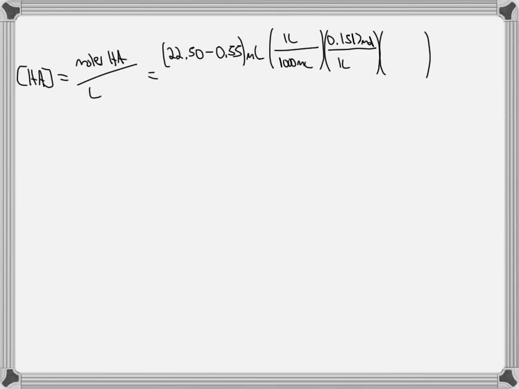 SOLVED A buret is filled with 0.1517 M NaOH(aq) A 25.0 mL portion of