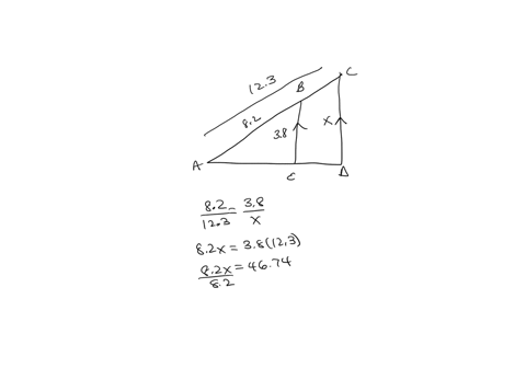 abc-and-aed-are-straight-lines-be-and-cd-are-parallel-ac-123cm-ab-82cm-be-bcm-a-work-out-length-cd-ad-915cm-b-work-out-length-ed-14017