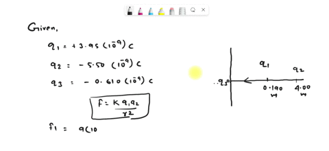 two-point-charges-are-placed-on-the-xx-axis-as-follows-charge-q1395nc-q1395nc-is-located-at-x0190-m-and-charge-q2550-nc-is-at-x0400x0400-mm-what-is-the-magnitude-of-the-net-force-exerted-by-49765
