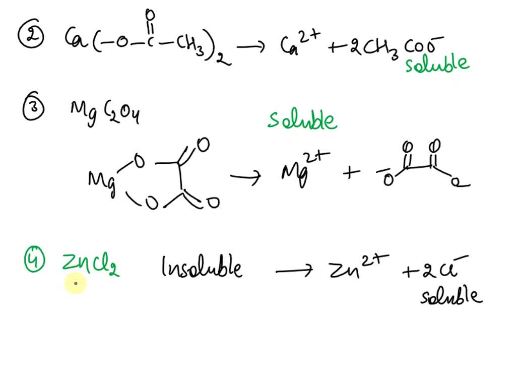 SOLVED Which one of the following compounds is insoluble in water