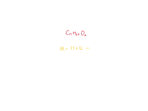 calculate-the-molar-mass-of-c17h30o2