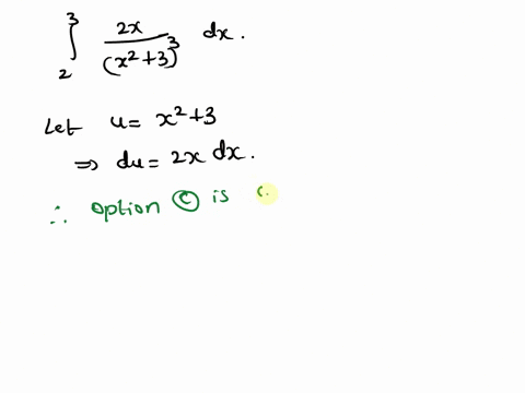 8-points-use-a-change-of-variables-to-evaluate-the-following-definite-integral-21-1-pt-determine-a-change-of-variables-from-choose-the-correct-answer-below-for-u-1-21-b-17-c-x3-61_-3-l-4-pts-59505