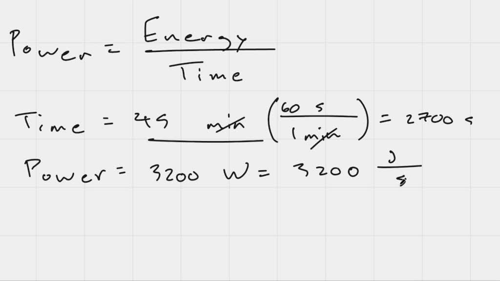 SOLVED An electric clothes dryer is rated at 3,200 W. How much energy