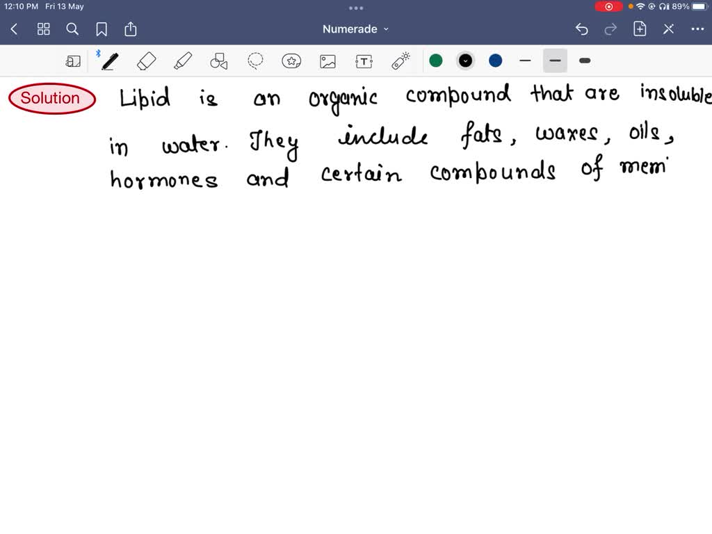 SOLVED Which of the following is NOT a lipid? A) oleic acid B