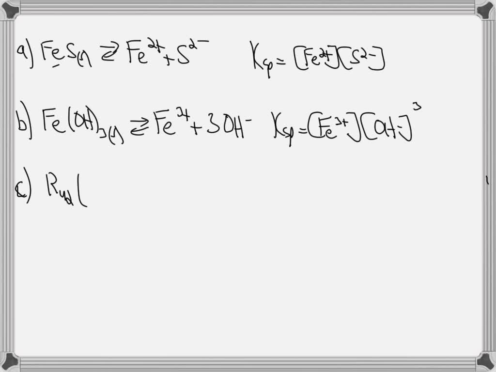 SOLVED: Use the Solver function in Excel to determine [Y3+], [YOH2 ...